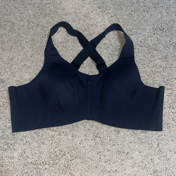 Knix Catalyst Front Zip Sports Bra Black 3 - Picture 2 of 8
